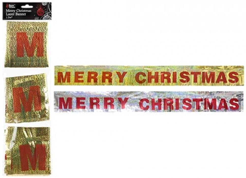 Metallic Merry Christmas Banner
