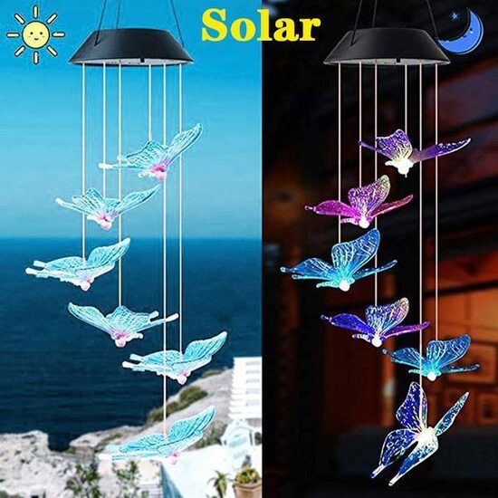 Solar Butterfly Colour Changing Lights