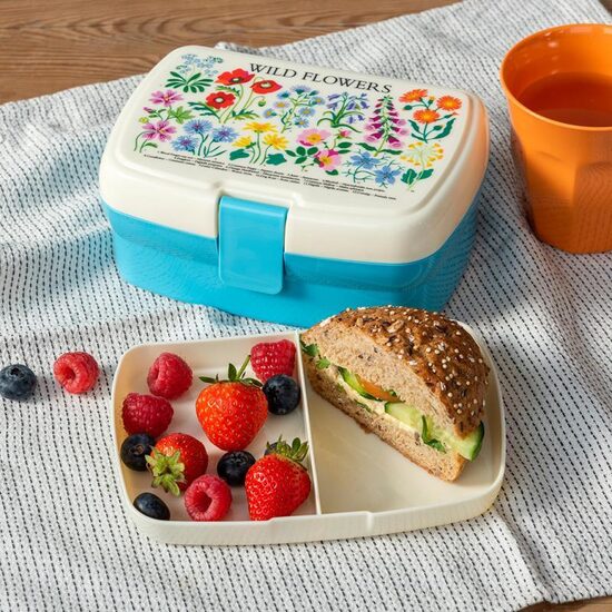 Wild Flowers Lunch Box With Tray