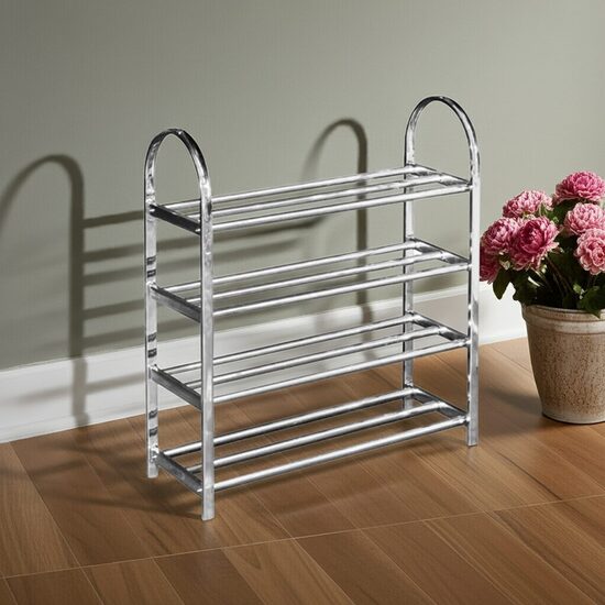 4 Tier Stainless Steel Shoe Rack