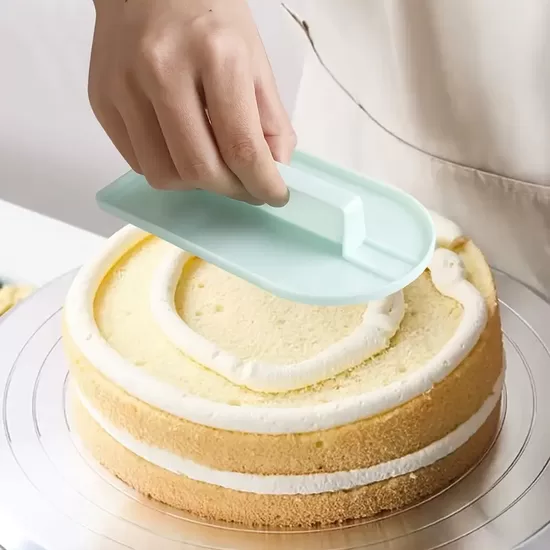 Cake Decorating Smoother Tool with Handle