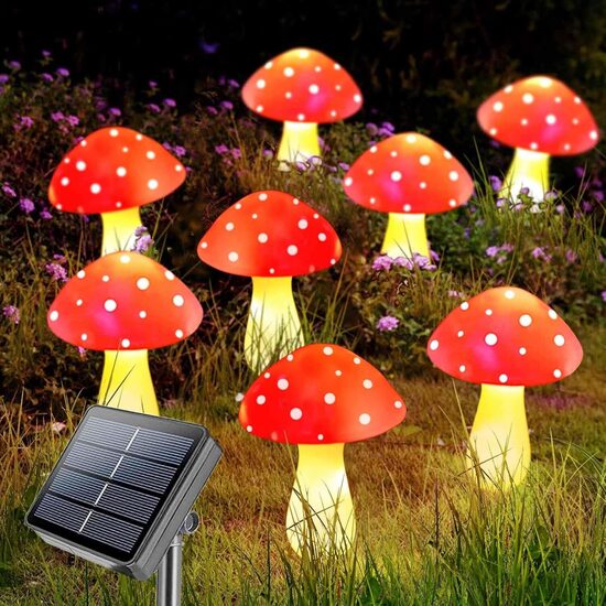 Mushroom Solar Stake Lights