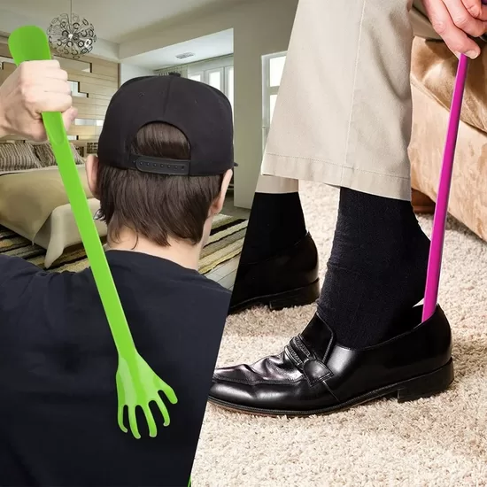 Extra Long 2 In 1 Back Scratcher & Shoe Horn