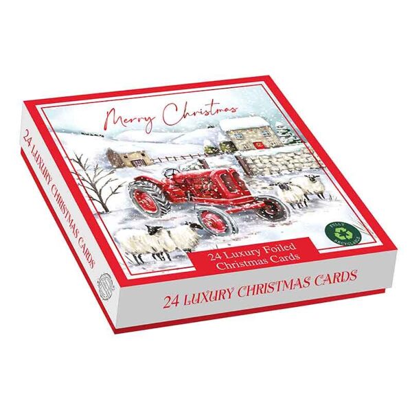 24 PACK A SNOWY MORN SQUARE LUXURY BOXED CARDS