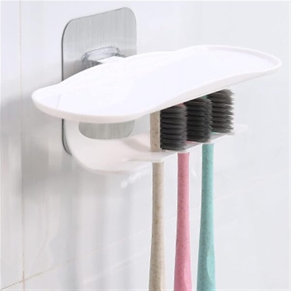Magic Sticker Tooth Brush & Toothpaste Holder