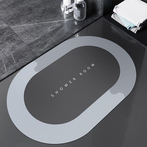 SUPER ABSORBENT SHOWER ROOM MAT OVAL SHAPE