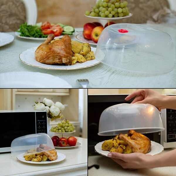 Microwave Plate Cover With Vent Control