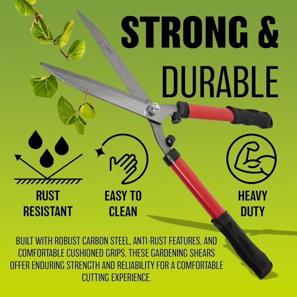 Hedge Shears With Comfort Grip Handles