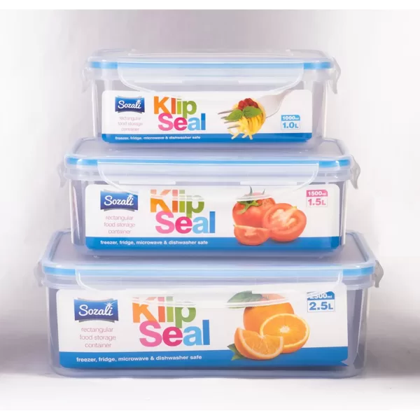 KLIP SEAL 3 PIECE FOOD STORAGE SET