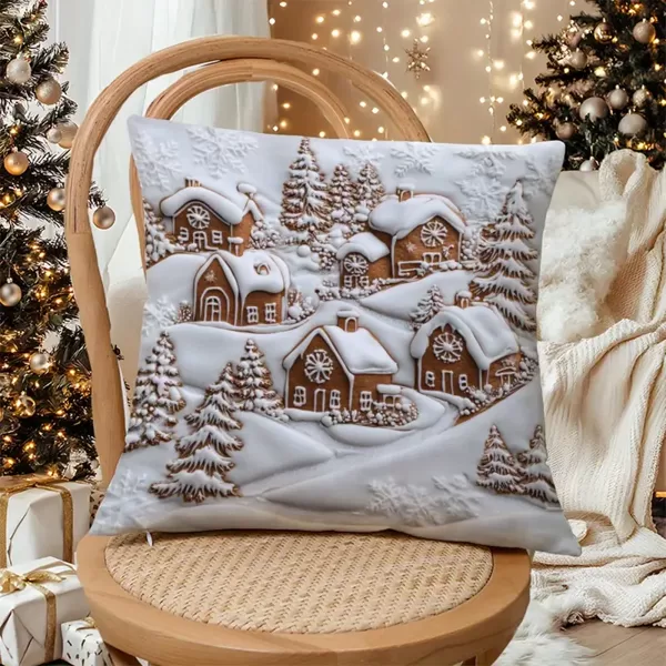 Snow Town Cushion Cover