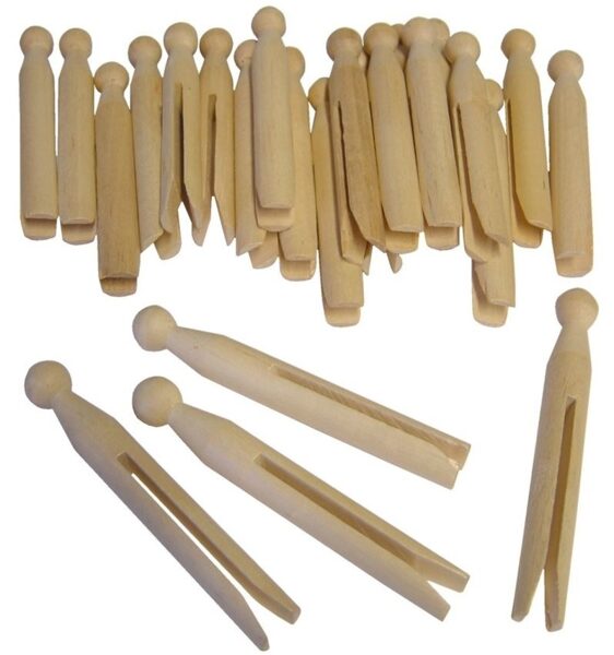 WOODEN DOLLY PEGS