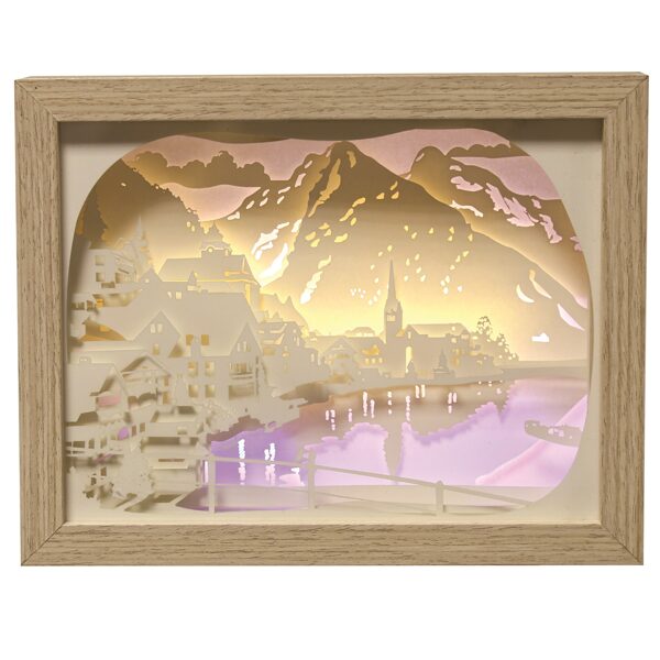 Mountain Scene LED light up box 