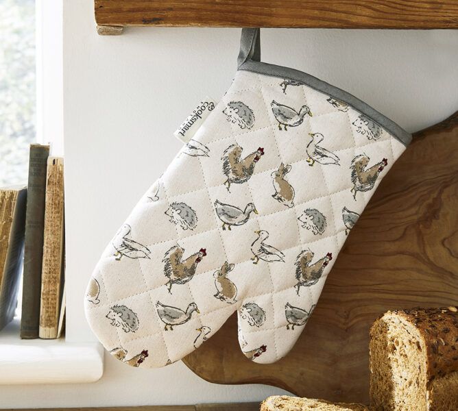COUNTRY ANIMALS SINGLE OVEN GLOVE