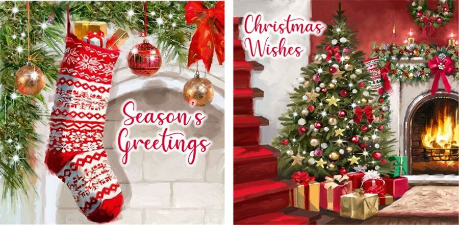 12 Indoor Christmas Cards