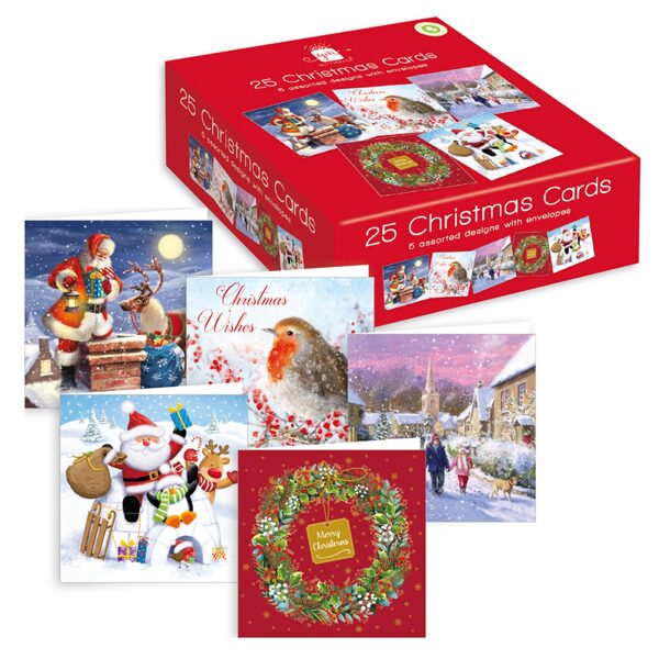 Box Of 25 Christmas Cards