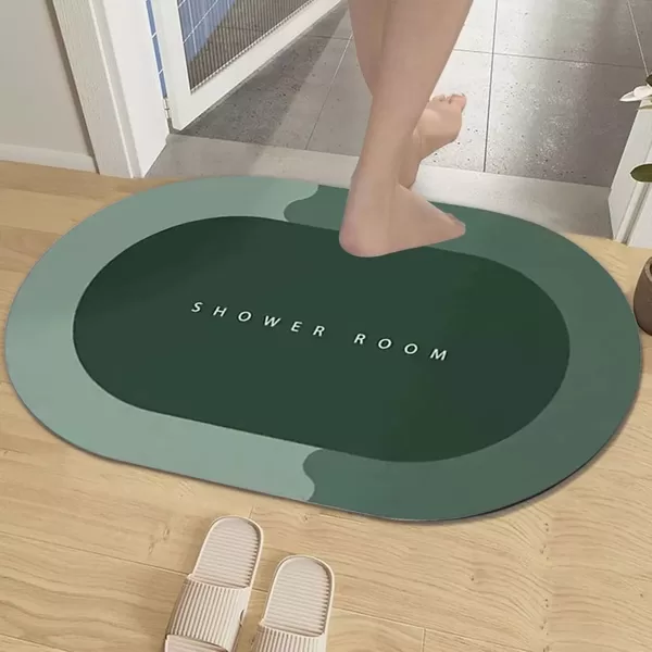 SUPER ABSORBENT SHOWER ROOM MAT OVAL SHAPE