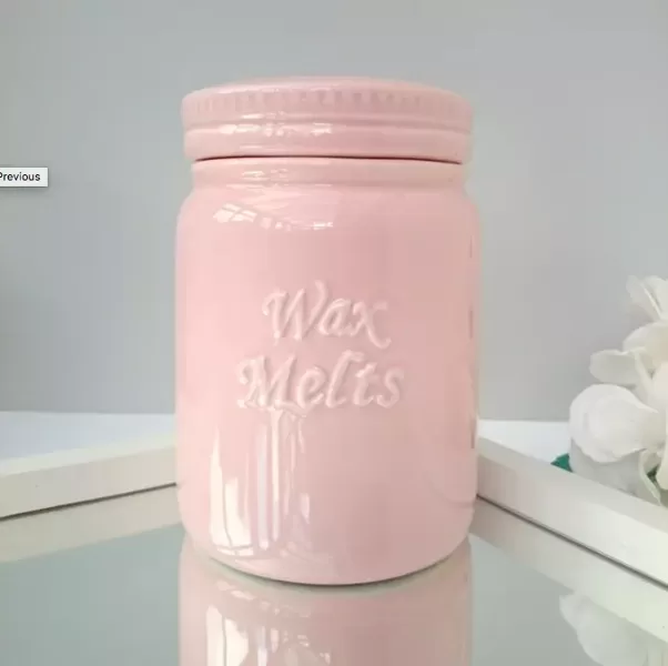 Pink Ceramic Wax Melt Holder