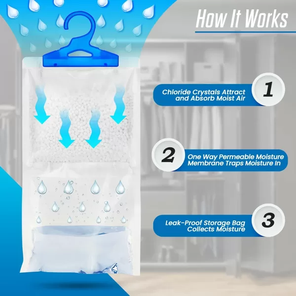 Wardrobe Dehumidifiers - 3 PACK